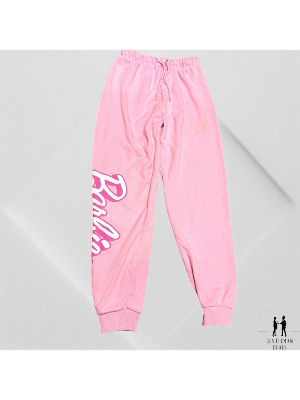 Forever x Barbie Joggers Women S Small Tapered Sweatpants Fleece Drawstring Y2K